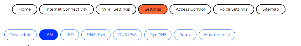 Telstra Smart Modem Gen 4 in Adelaide: Why Your Printer Will Not Connect 1 Telstra Smart Modem Gen 4 admin menu with Settings then LAN selected